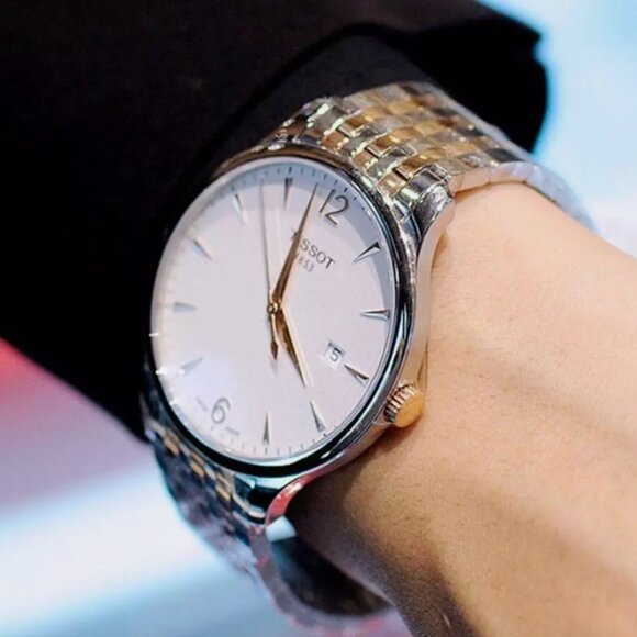 NEW Tissot T-Classic Tradition Stainless Steel Analog Men's Watch - Picture 1 of 6